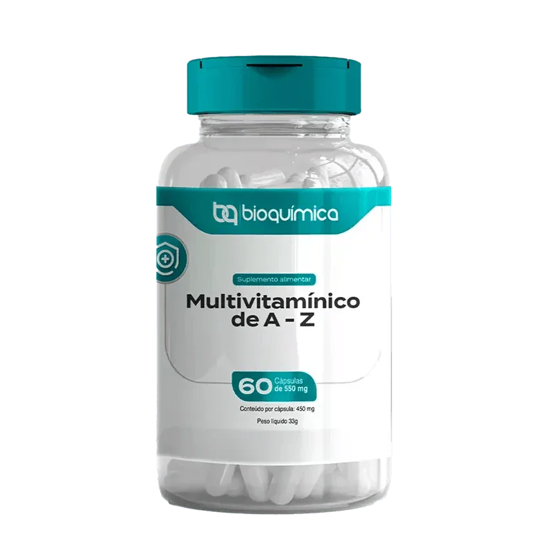 Multivitamínico Bioquímica A-Z Mais Saúde, Imunidade e Bem-Estar - 60 Cápsulas