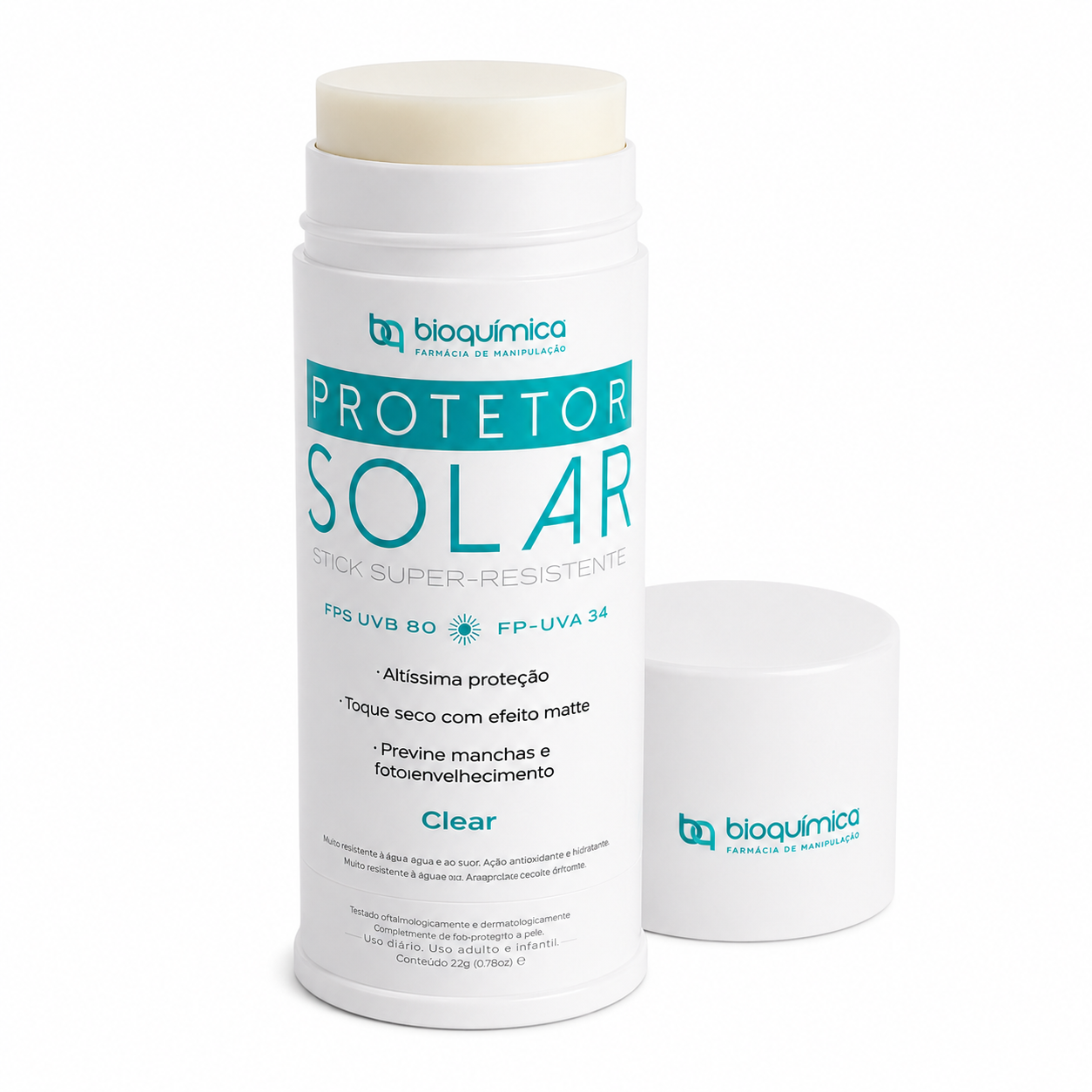 Protetor Solar Stick Bastão: Clear