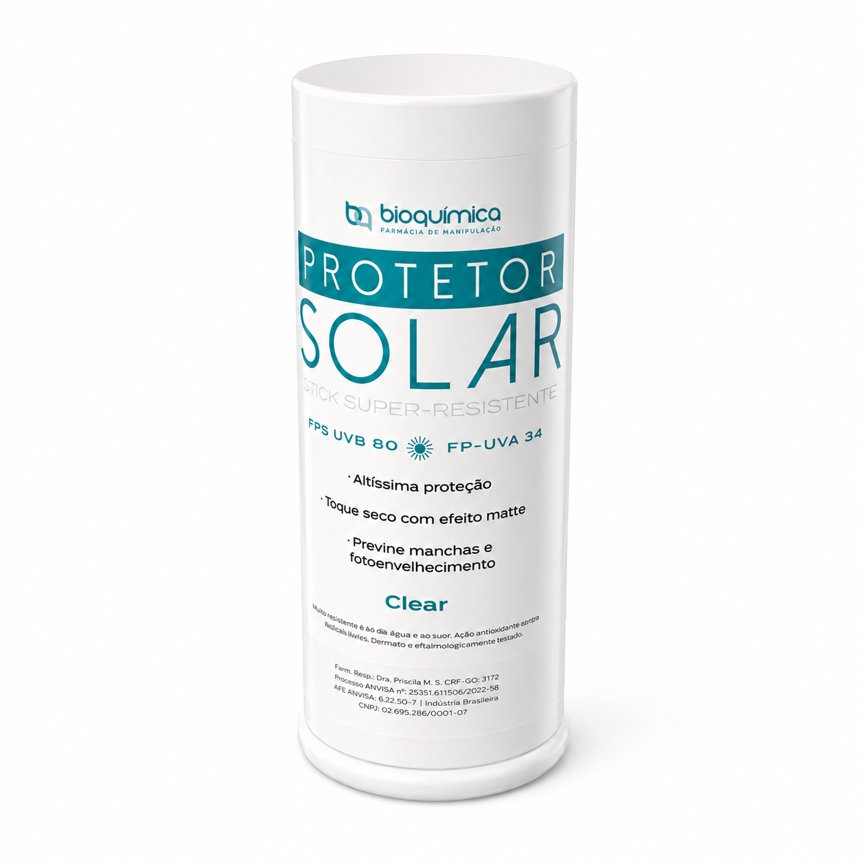 Protetor Solar Stick Bastão: Clear