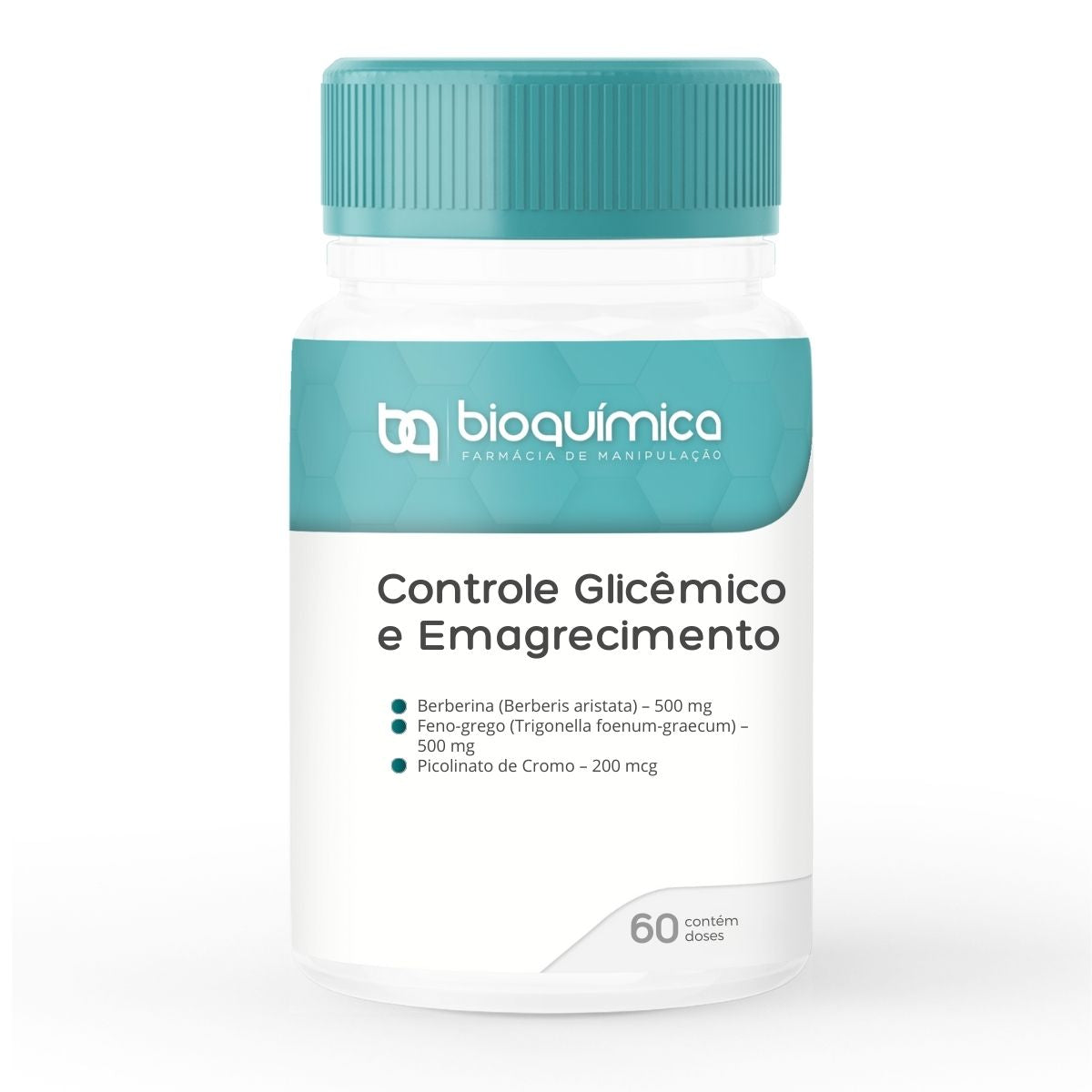 Otimize sua Saúde Metabólica e Controle de Glicemia com Berberina, Feno-grego e Cromo. Suporte avançado para apetite e energia. Fórmula Bioquímica.