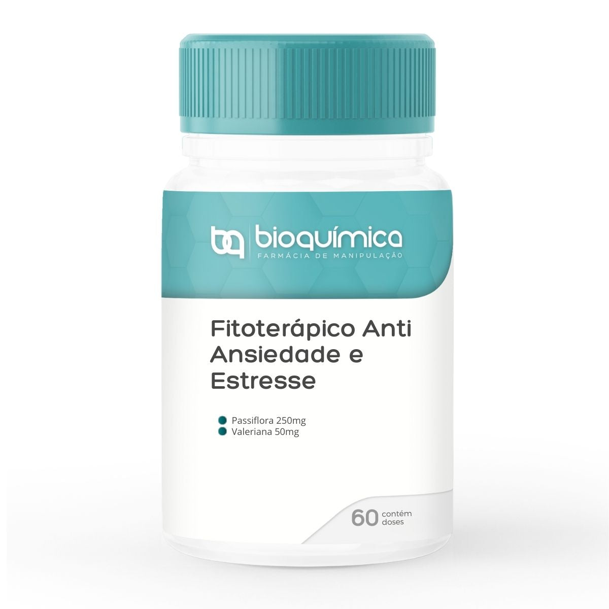 Alivie a ansiedade e melhore seu sono com as Cápsulas de Passiflora e Valeriana da Bioquímica. Calmante natural manipulado para tranquilidade e descanso reparador.