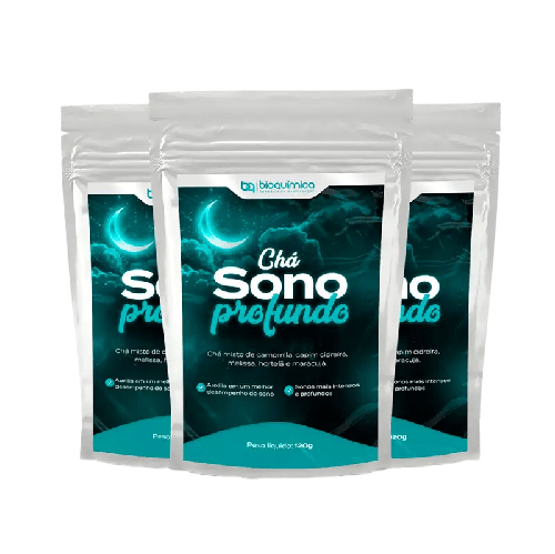 Chá Sono Profundo Bioquímica 120g – qualidade do sono e renovação ao acordar