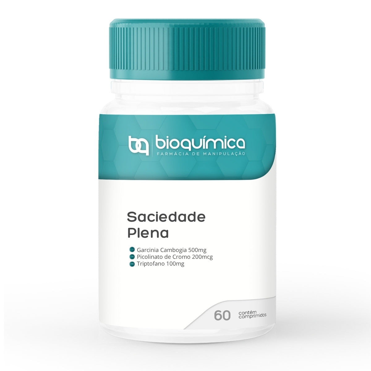 Garcinia Cambogia 500mg + Cromo + Triptofano - Controle do Apetite
