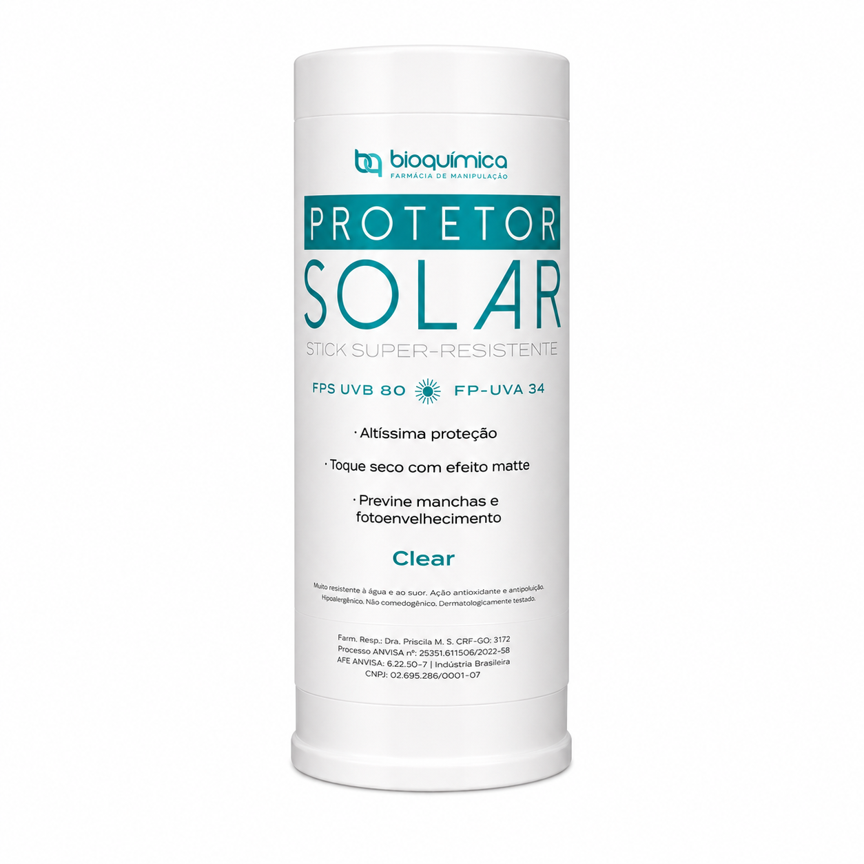 Protetor Solar Stick Bastão: Clear