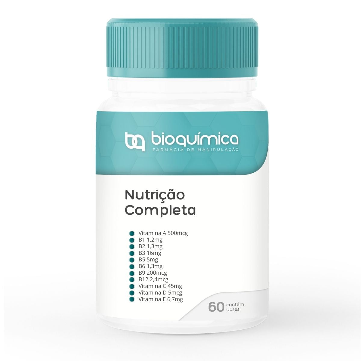 Multivitamínico em cápsulas (60 doses) com vitaminas e minerais essenciais. Suporte ao metabolismo, imunidade e saúde óssea. Fórmula técnica e equilibrada.