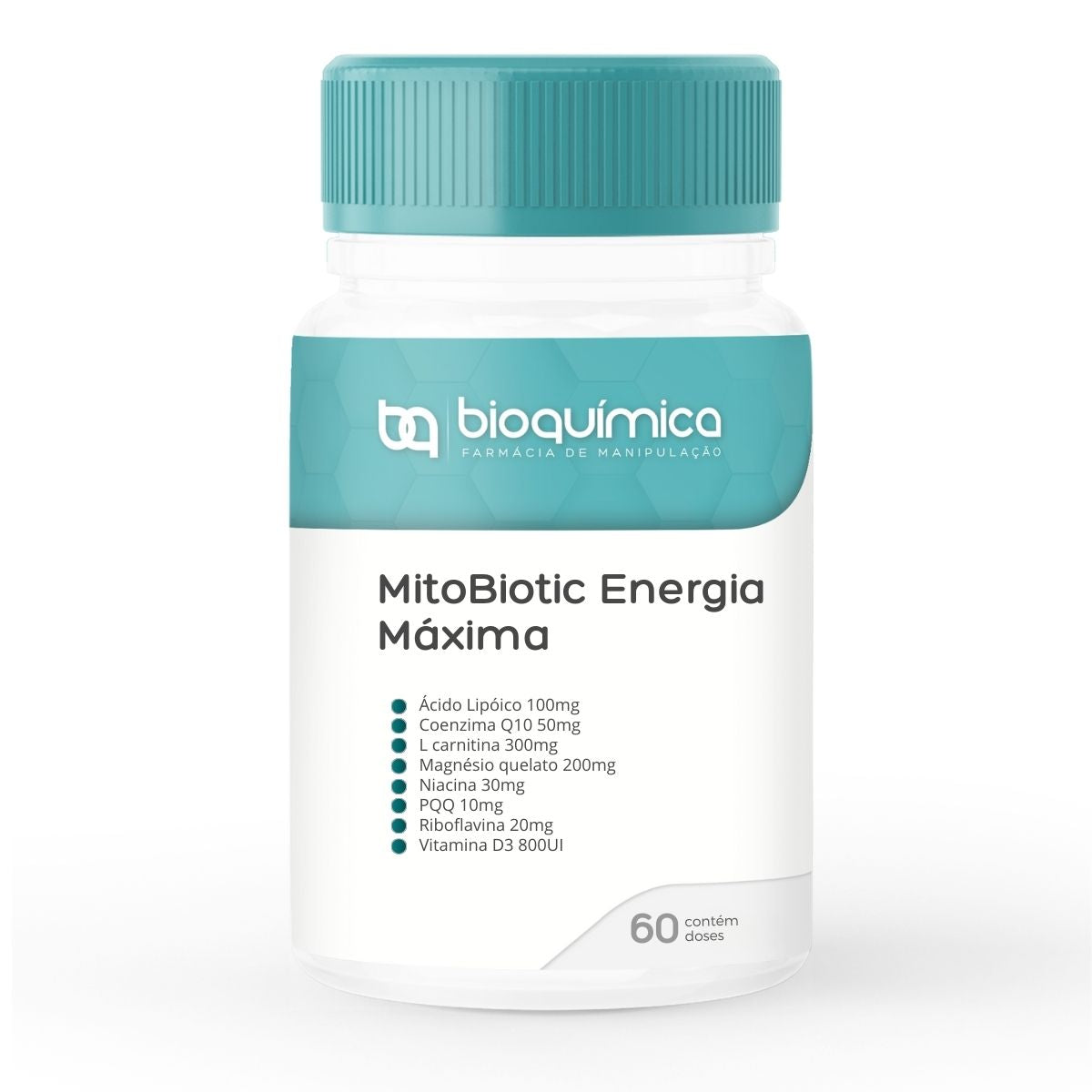 MitoBiotic: Suporte avançado para Biogênese Mitocondrial e Saúde Celular. Aumente sua energia, otimize o metabolismo e tenha proteção antioxidante.