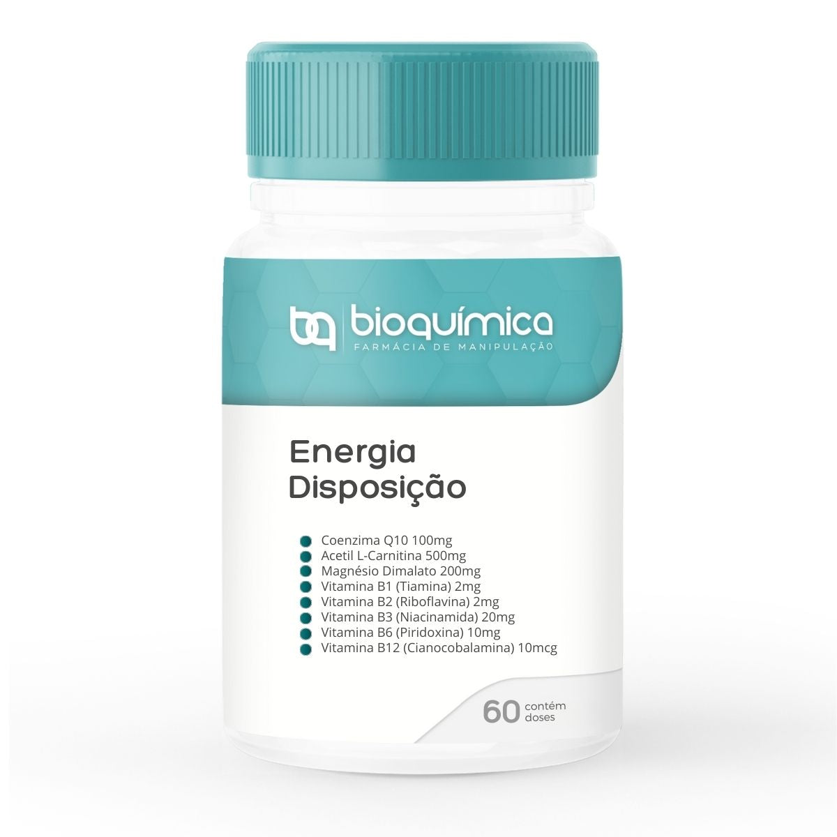 Otimize sua energia! Fórmula Energética Mitocondrial com CoQ10 e Vitaminas B para reduzir fadiga, melhorar desempenho físico e mental e ter vitalidade diária.