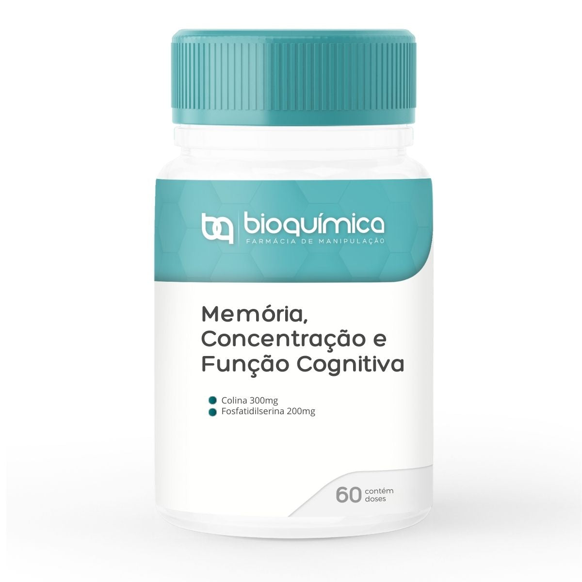 Maximize seu foco e memória com Colina (300mg) e Fosfatidilserina (200mg). Suporte avançado para a Saúde Cerebral e desempenho cognitivo superior.