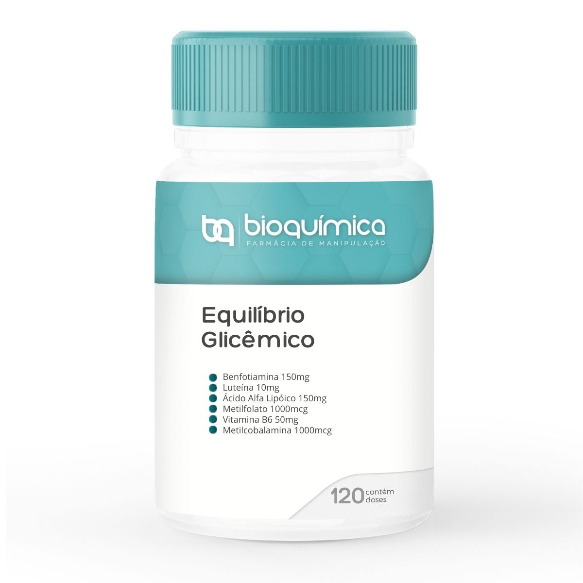 Suporte Metabólico e Ocular avançado. Fórmula com Benfotiamina e Luteína para gerenciar glicose, neuroproteção e saúde da retina. 120 Cápsulas.