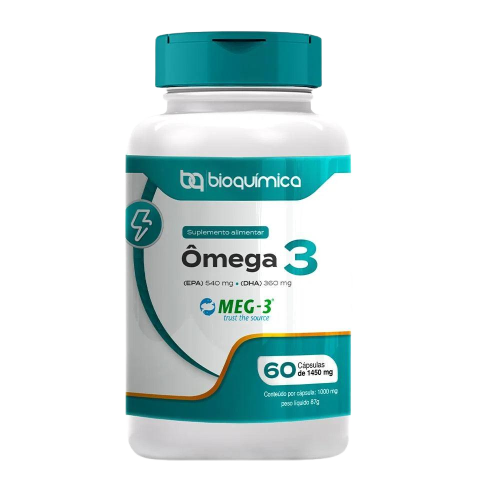 Ômega 3 Bioquímica Premium 60caps – saúde total para alta performance
